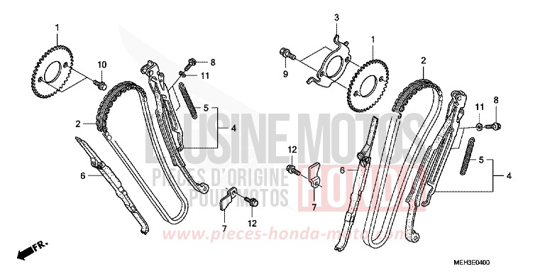 CHAINE A CAMES/TENDEUR de DN-01 GRAPHITE BLACK (NHB01) 2009