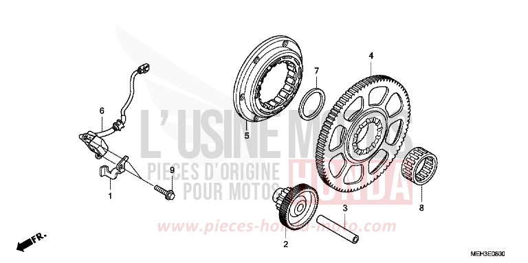 PULSE GENERATOR/STARTINGCLUTCH de DN-01 GRAPHITE BLACK (NHB01) 2009
