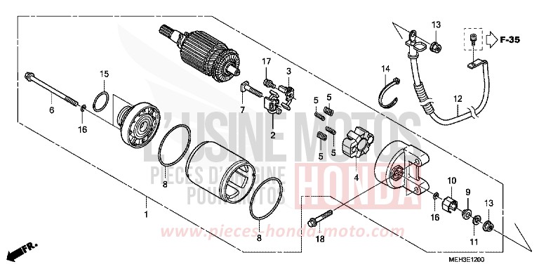 DEMARREUR de DN-01 GRAPHITE BLACK (NHB01) 2009