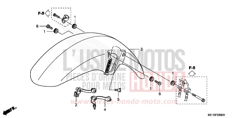 AILE AVANT de DN-01 GRAPHITE BLACK (NHB01) 2009
