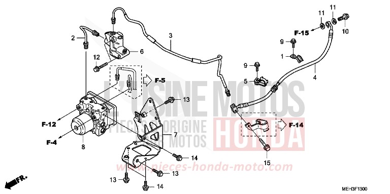DURITE FREIN ARRIERE de DN-01 GRAPHITE BLACK (NHB01) 2009