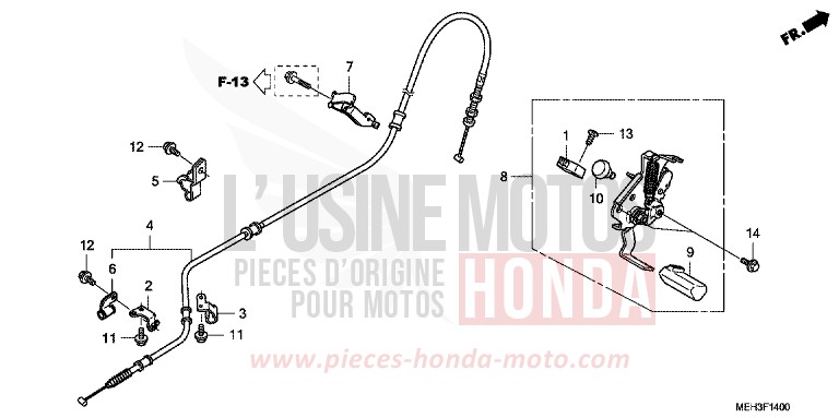 FREIN DE STATIONNEMENT de DN-01 GRAPHITE BLACK (NHB01) 2009