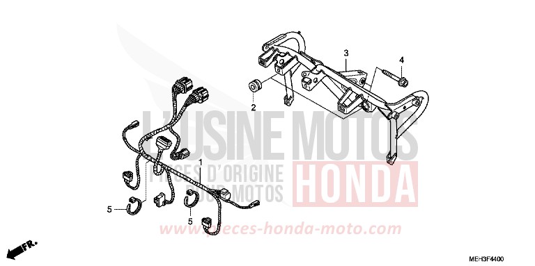 SOUTIEN DE CAPOT de DN-01 SWORD SILVER METALLIC (NHA95) de 2009