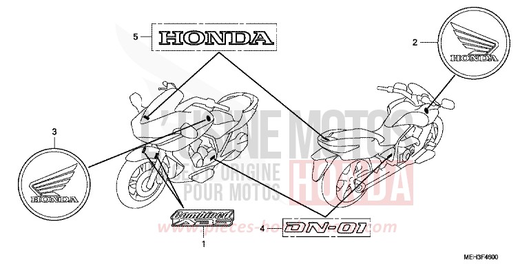 MARQUE/RAYURE de DN-01 SWORD SILVER METALLIC (NHA95) de 2009
