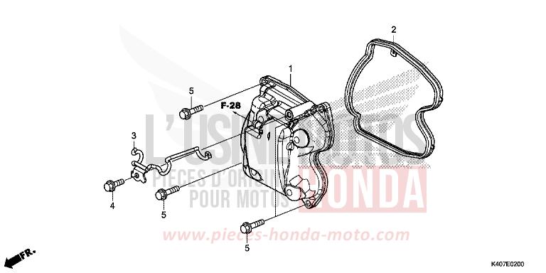 COUVERCLE DE CULASSE de Forza MAT CYNOS GRAY METALLIC (NH312N) de 2018