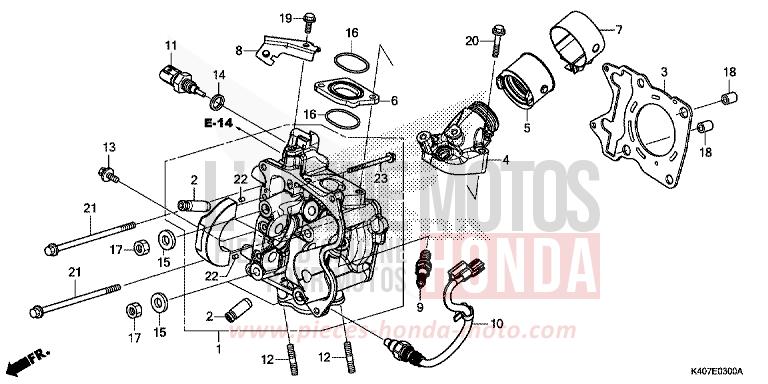 CULASSE de Forza MAT CYNOS GRAY METALLIC (NH312N) de 2018