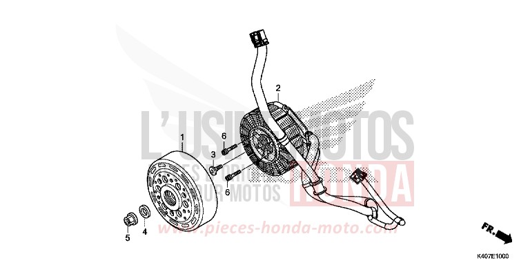 DEMARREUR GENERATEUR AC de Forza MAT CYNOS GRAY METALLIC (NH312) de 2016