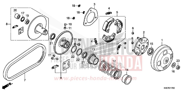 BOITE DE VITESSES de Forza MAT CYNOS GRAY METALLIC (NH312) de 2016
