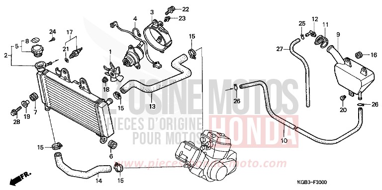 Filtres à Huile AHL Pour Moto - Compatible Honda VT125C Shadow 125 (1999-2004) Et XL125V Varadero 125 (2001-2010) - Lot De 3 Pièces