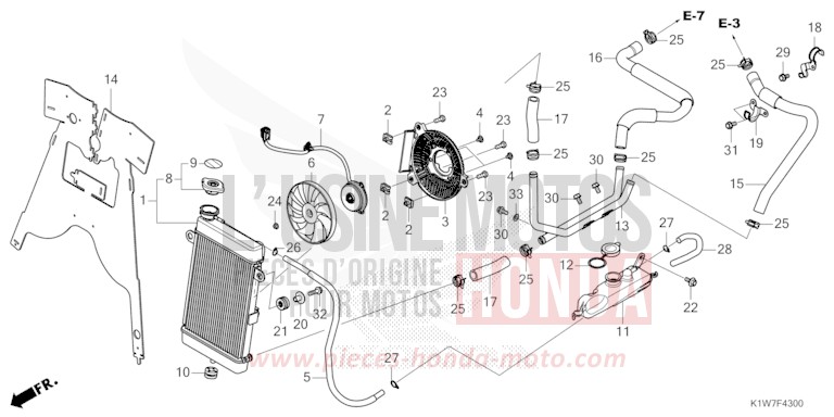 RADIATEUR de SH350i NOIR (NH1) 2021