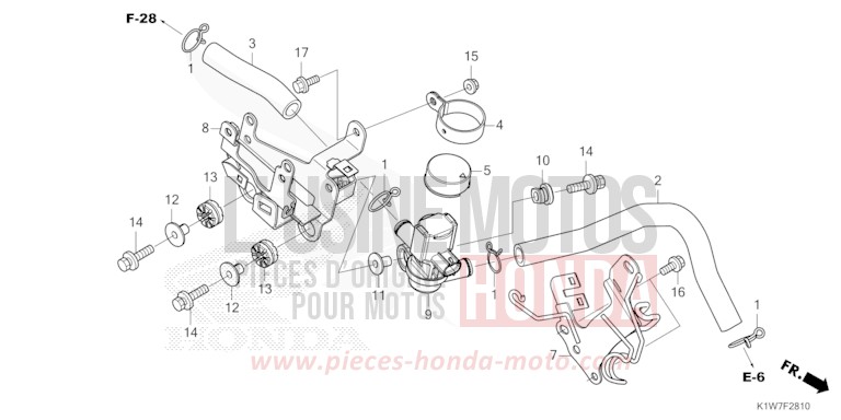 ELECTROVANNE INJECTION D'AIR de SH350i NOIR (NH1) 2021