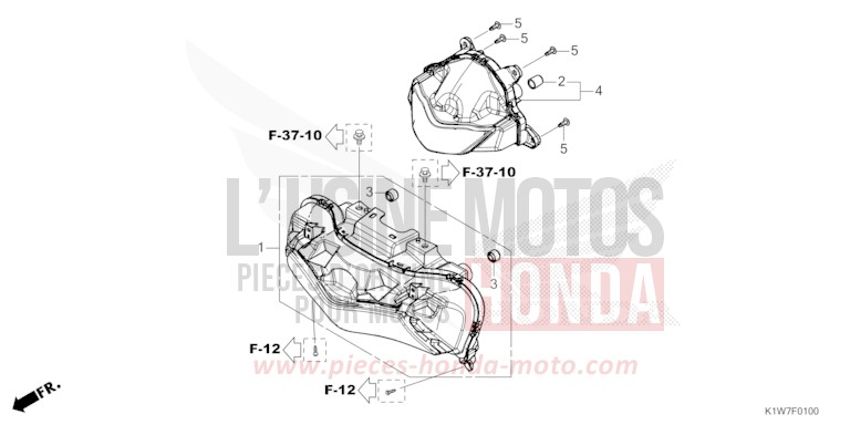 PROJECTEUR de SH350i PEARL COOL WHITE (NHA16) 2021