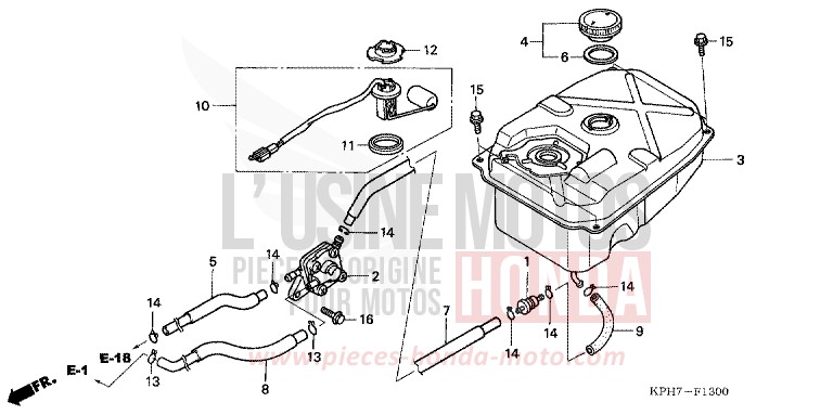 RESERVOIR A CARBURANT (1) de Innova MILLENNIUM RED (R263) de 2003