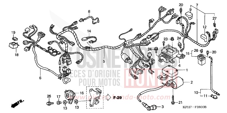FAISCEAU DES FILS (1) de Innova MILLENNIUM RED (R263) de 2003