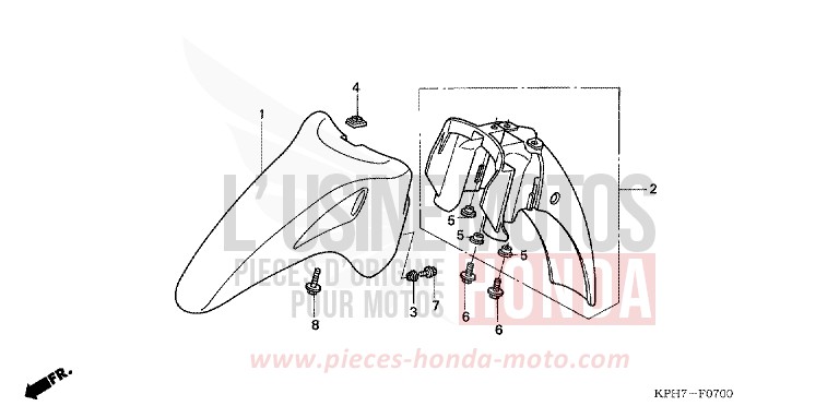 AILE AVANT de Innova FORCE SILVER METALLIC (NH411) de 2005