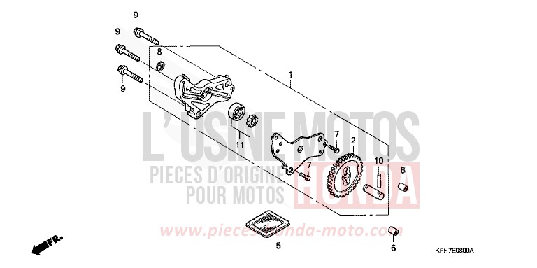 POMPE A HUILE de Innova FORCE SILVER METALLIC (NH411B) 2007