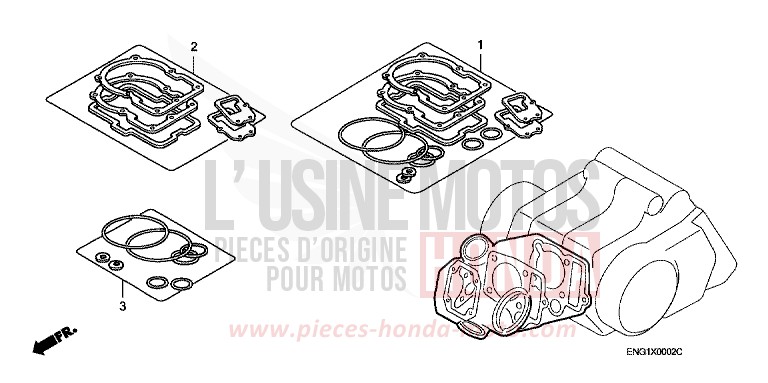 TROUSSE DE JOINT A de Innova FORCE SILVER METALLIC (NH411) 2007