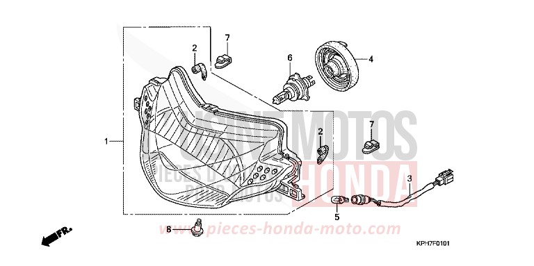 PROJECTEUR (2) de Innova FORCE SILVER METALLIC (NH411) 2007