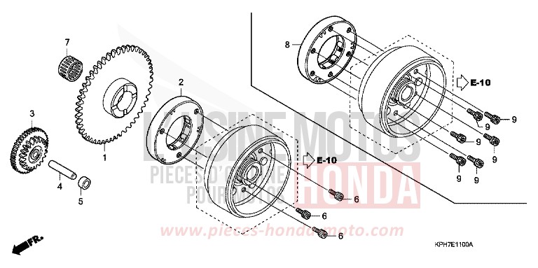 EMBRAYAGE DE DEMARRAGE de Innova CANDY BEAM RED (R307) 2007