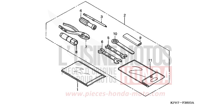 OUTILS de Innova CANDY BEAM RED (R307) 2007