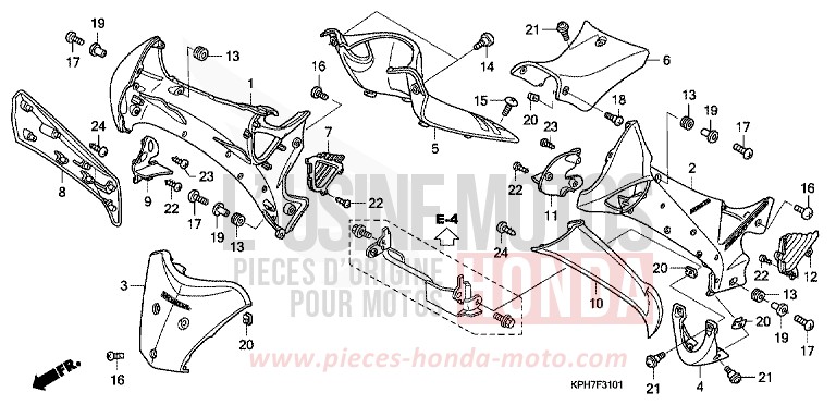 GAINE TUYAUX PRINCIPAUX/ PROTECTEUR DE JAMBE (2) de Innova CANDY BEAM RED (R307) 2007