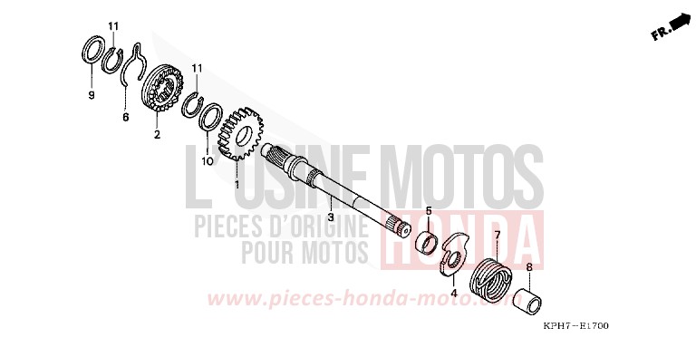 AXE DE KICKSTARTER de Innova FORCE SILVER METALLIC (NH411) de 2007