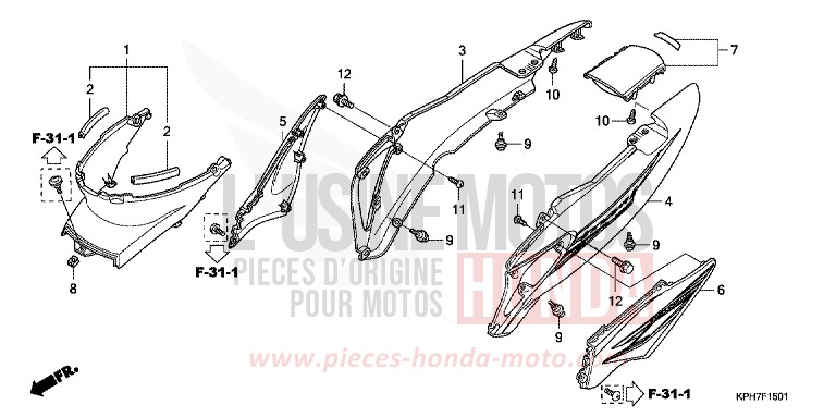 HOUSSE DE CARROSSERIE (2) de Innova FORCE SILVER METALLIC (NH411) de 2007