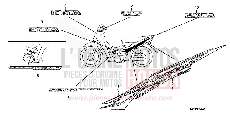 RAYURE/MARQUE (ANF1257) de Innova FORCE SILVER METALLIC (NH411) de 2007
