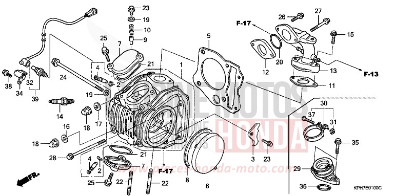 CULASSE de Innova ASTEROID BLACK METALLIC (NHA35) de 2005