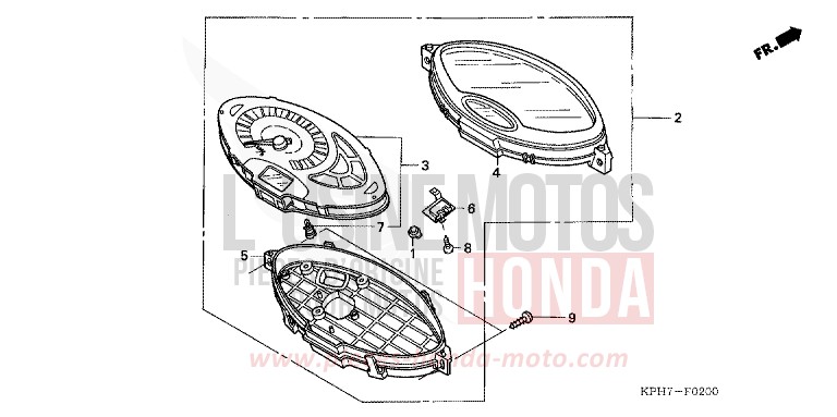 COMPTEUR (1) de Innova ASTEROID BLACK METALLIC (NHA35) de 2005