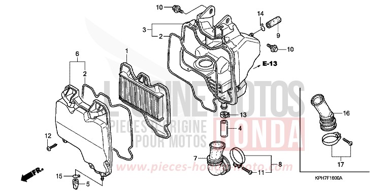 FILTRE A AIR de Innova CANDY LIGHTNING BLUE (PB325) de 2005