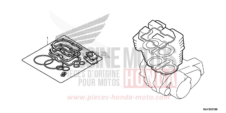 TROUSSE DE JOINT A de CBR500R ROSS WHITE (NH196) 2015