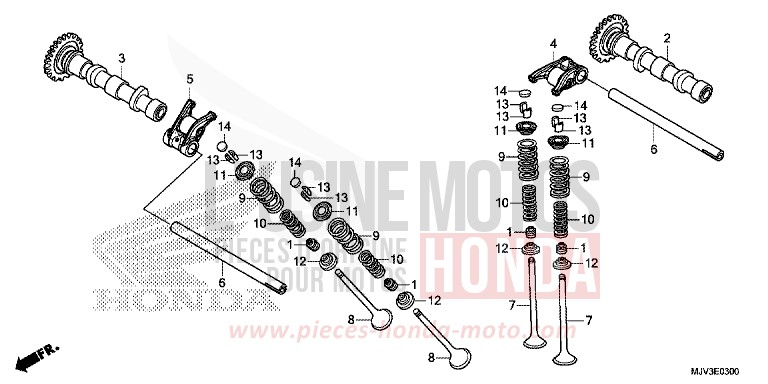 ARBRE A CAMES/SOUPAPE de CBR500R GRAPHITE BLACK (NHB01) 2015