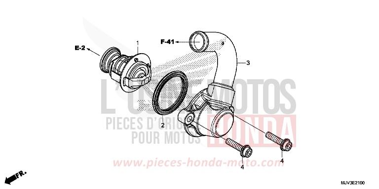 THERMOSTAT de CBR500R MILLENNIUM RED (R263) 2015