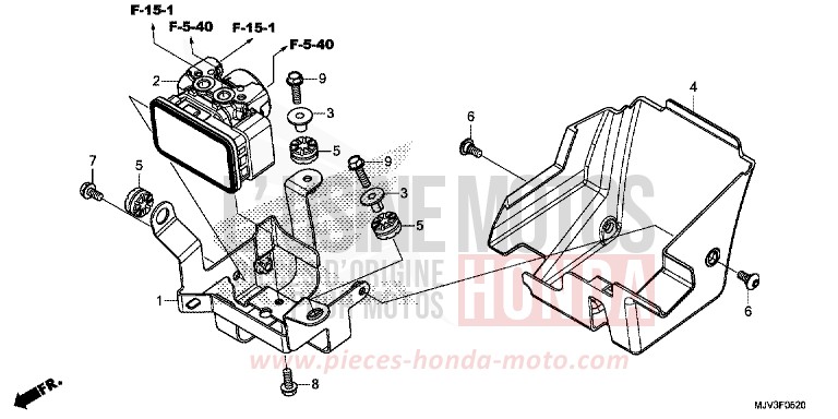MODULATEUR ABS de CBR500R MILLENNIUM RED (R263) 2015