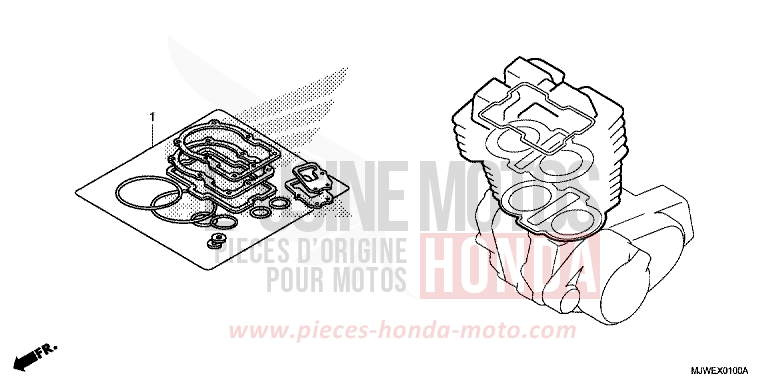 TROUSSE DE JOINT A de CBR500R GRAPHITE BLACK (NHB01) 2017