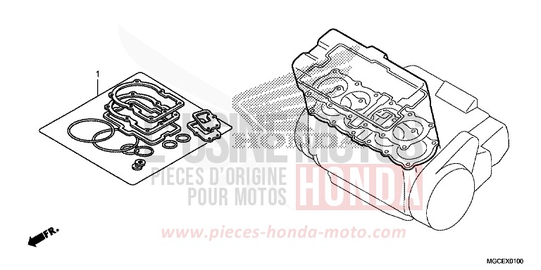 TROUSSE DE JOINT A de CB1100 CANDY ALIZARIN RED (R345) 2014