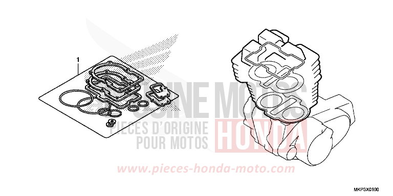 TROUSSE DE JOINT A de CBR500R MAT AXIS GRAY METALLIC (NH303) 2021