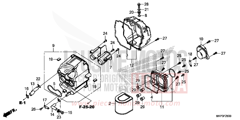 FILTRE A AIR de CBR500R PEARL METALLOID WHITE (NHA96) 2021