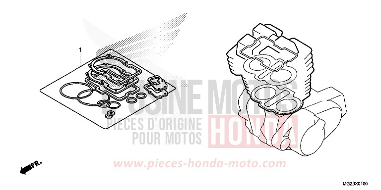 TROUSSE DE JOINT A de CBR500R GRAPHITE BLACK (NHB01) 2013