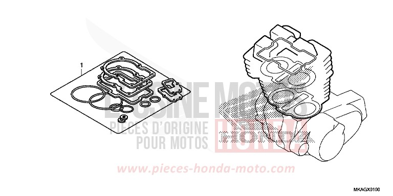 TROUSSE DE JOINT A de NC750S CANDY CHROMOSPHERE RED (R381) de 2018