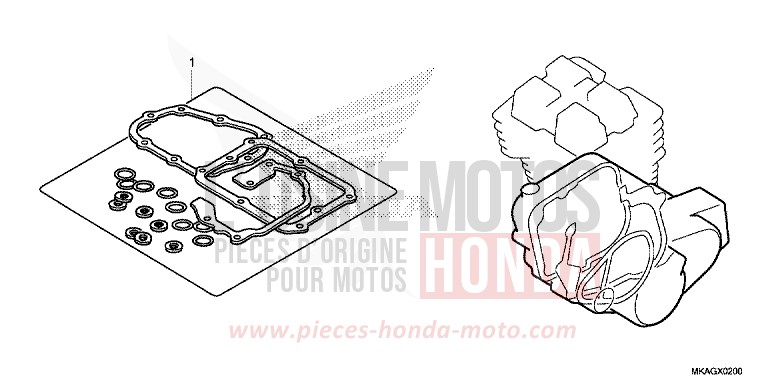 TROUSSE DE JOINT B de NC750S CANDY CHROMOSPHERE RED (R381) de 2018