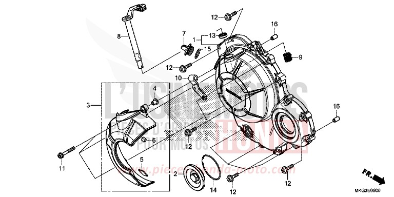PANNEAU CARTER-MOTEUR D. de REBEL GRAPHITE BLACK (NHB01) 2019