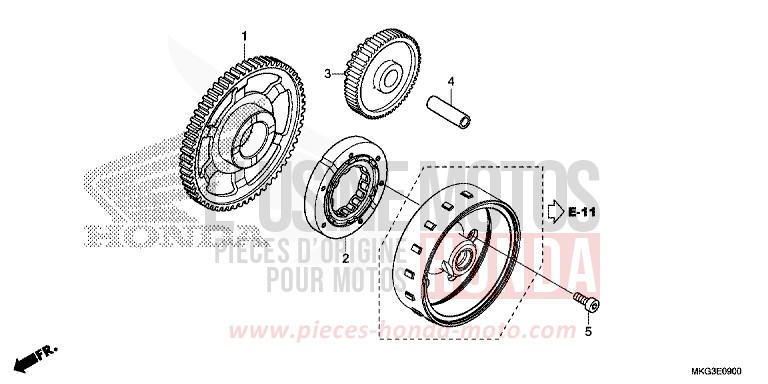 EMBRAYAGE DE DEMARRAGE de REBEL MAT AXIS GRAY METALLIC (NH303) 2019