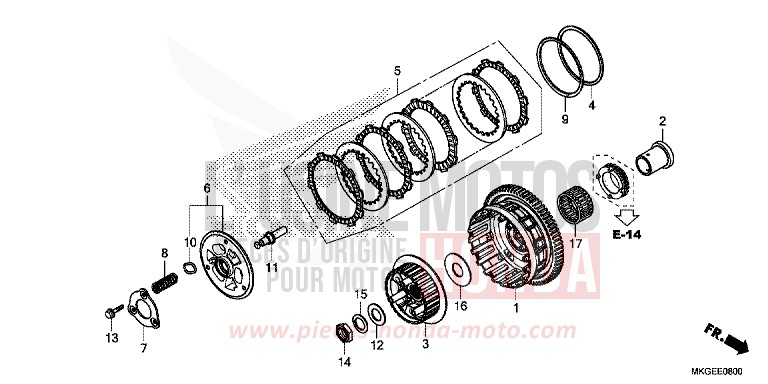 EMBRAYAGE de REBEL MAT AXIS GRAY METALLIC (NH303) 2022