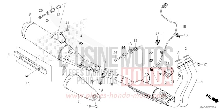SILENCIEUX D'ECHAPPEMENT de REBEL MAT JEANS BLUE MATALLIC (PB417) 2022