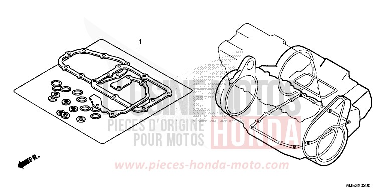 TROUSSE DE JOINT B de CBR650F SWORD SILVER METALLIC (NHA95) 2017