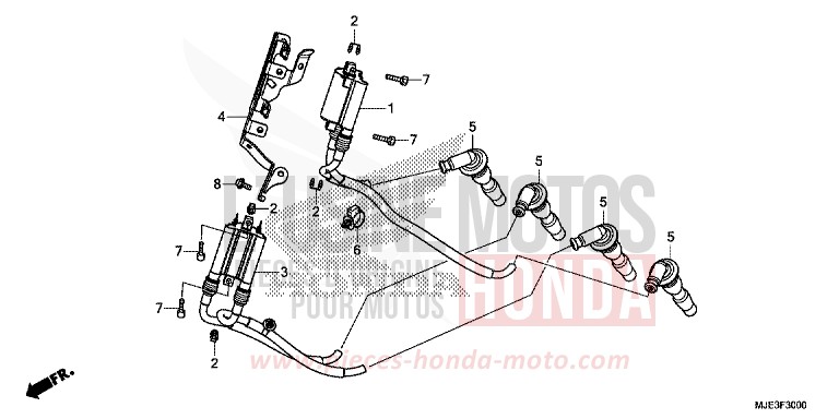 BOBINE D'ALLUMAGE de CBR650F SWORD SILVER METALLIC (NHA95) 2017