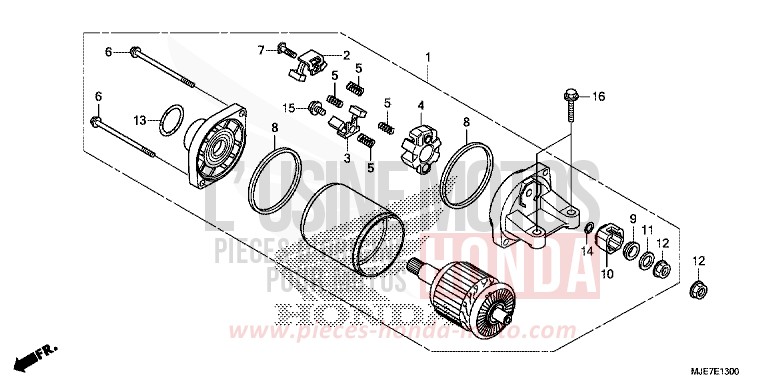 MOTEUR DE DEMARRAGE de CBR650F PEARL METALLOID WHITE (NHA96) 2018