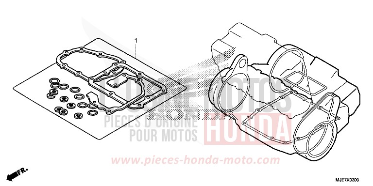 TROUSSE DE JOINT B de CBR650F PEARL METALLOID WHITE (NHA96) 2018